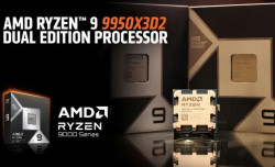 AMD công bố Ryzen 9 9950X3D2 với hai stack 3D V-Cache, tổng dung lượng cache lên tới 208 MB.