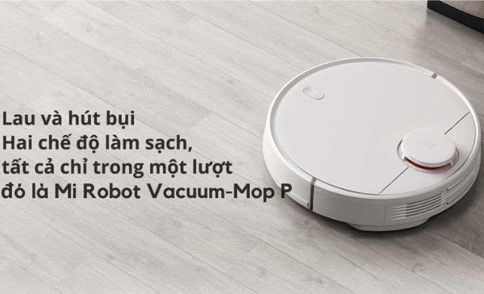 Máy hút bụi XIAOMI Mi Robot Vacuum-Mop P thế hệ mới trang bị động cơ không chổi than Nidec mạnh mẽ.