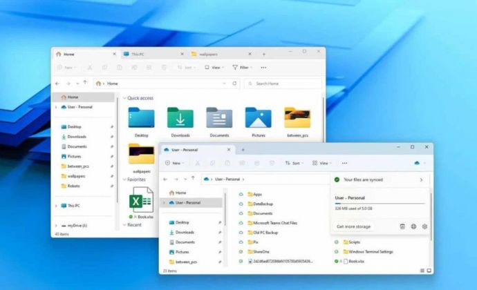 Windows 11 có thể duyệt theo tab trên File Explorer.