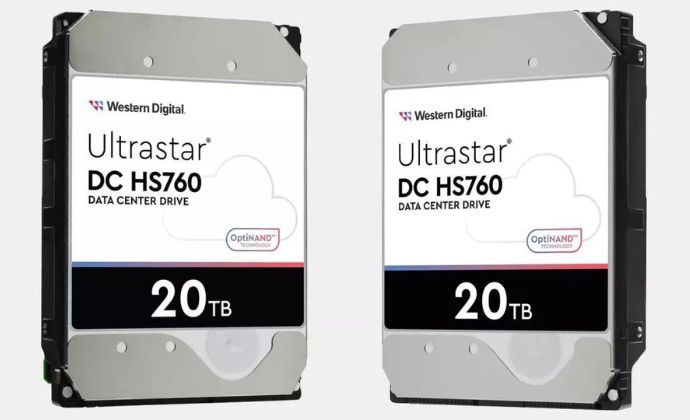 Western Digital ra mắt ổ cứng cơ sử dụng hai đĩa có dung lượng 20TB.