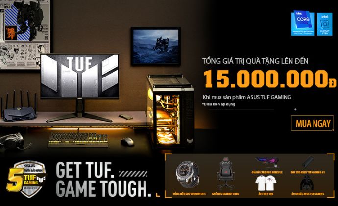 Khuyến mãi siêu khủng lên tới 15.000.000 VNĐ khi mua các linh kiện của Asus.