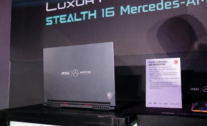 MSI lần đầu hợp tác cùng Mercedes-AMG ra mắt Laptop xịn và đẹp tại Computex 2023.