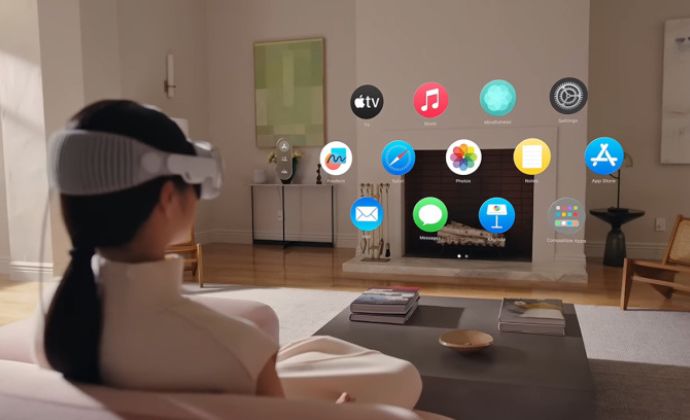 Apple giới thiệu kính thực tế ảo VR thế hệ mới tại sự kiện WWDC 2023.