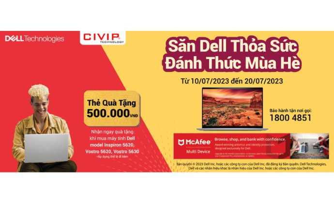 CTKM Dell Tháng 7.2023 ''SĂN DELL THỎA SỨC, ĐÁNH THỨC MÙA HÈ''