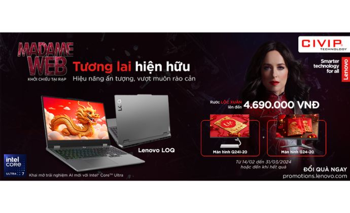 Chương trình khuyến mãi ''Tương lai hiện hữu'' của Lenovo.