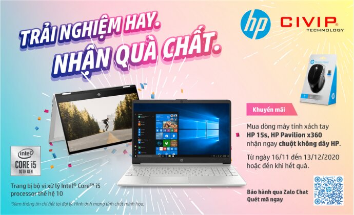 Trải nghiệm hay, nhận quà chất cùng HP