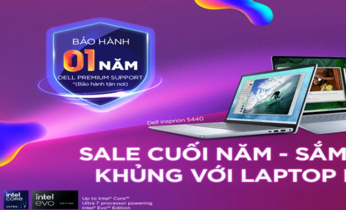 CTKM Dell: mua sắm cuối năm tăng thêm quà tặng khủng.