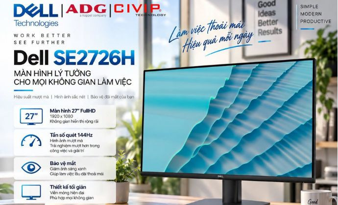 Những tính năng đánh giá với màn hình Dell SE2726H nên cân nhắc.