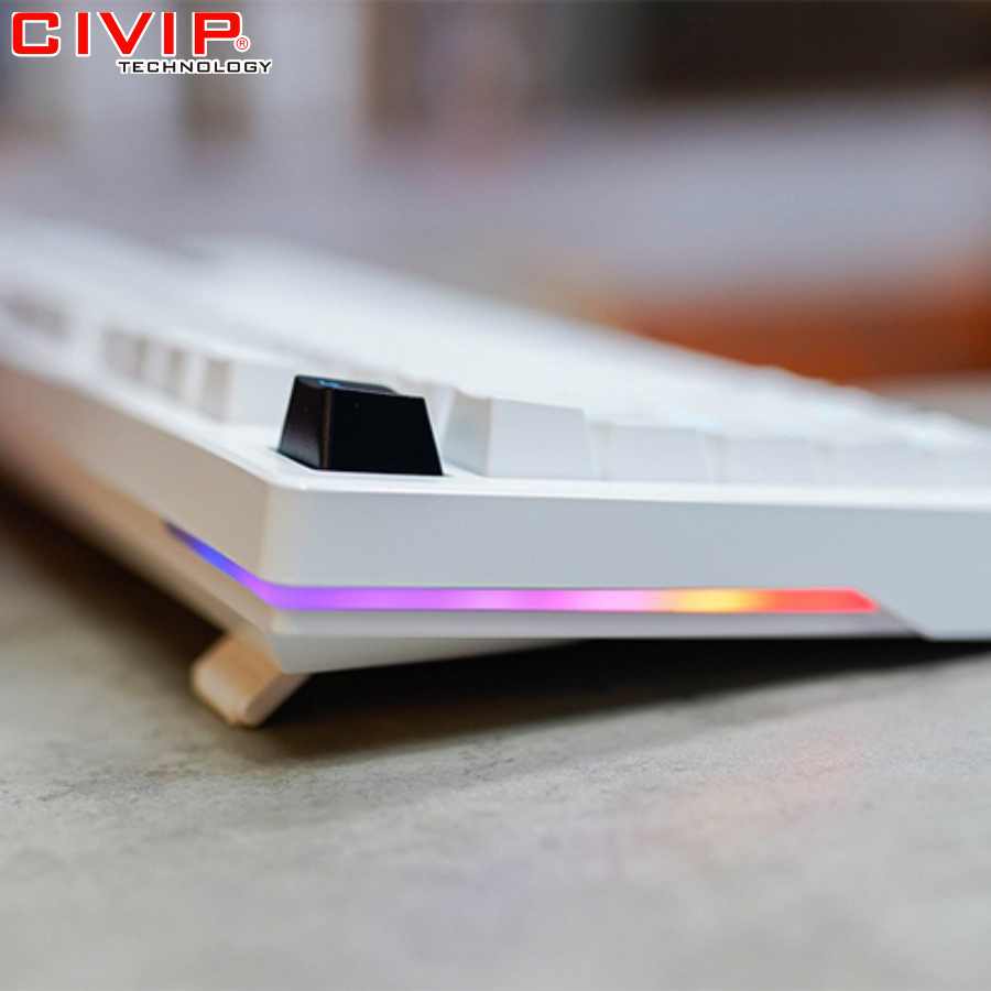 Bàn phím cơ có dây DareU EK87 V2 White - Blue Switch