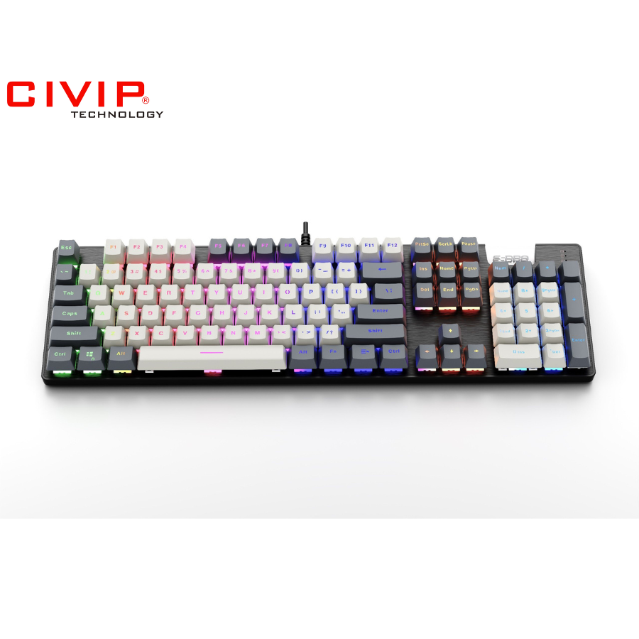 Bàn phím cơ có dây Edra EK312 Beta - Red switch