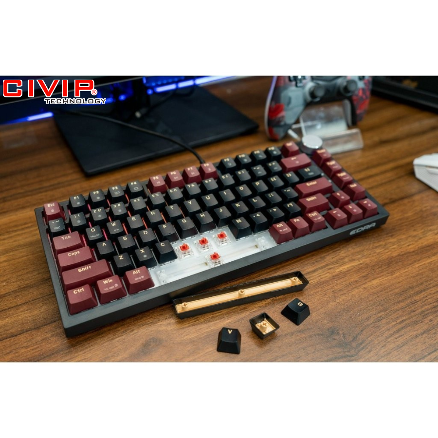 Bàn phím cơ có dây EDRA EK375