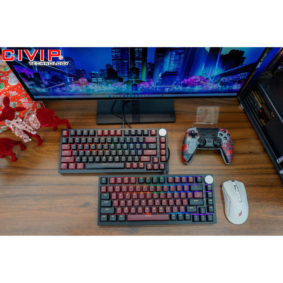 Bàn phím cơ có dây EDRA EK375