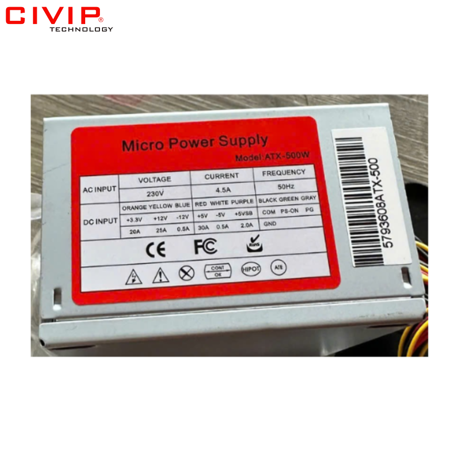 Nguồn mini ATX Micro Power Supply 500W