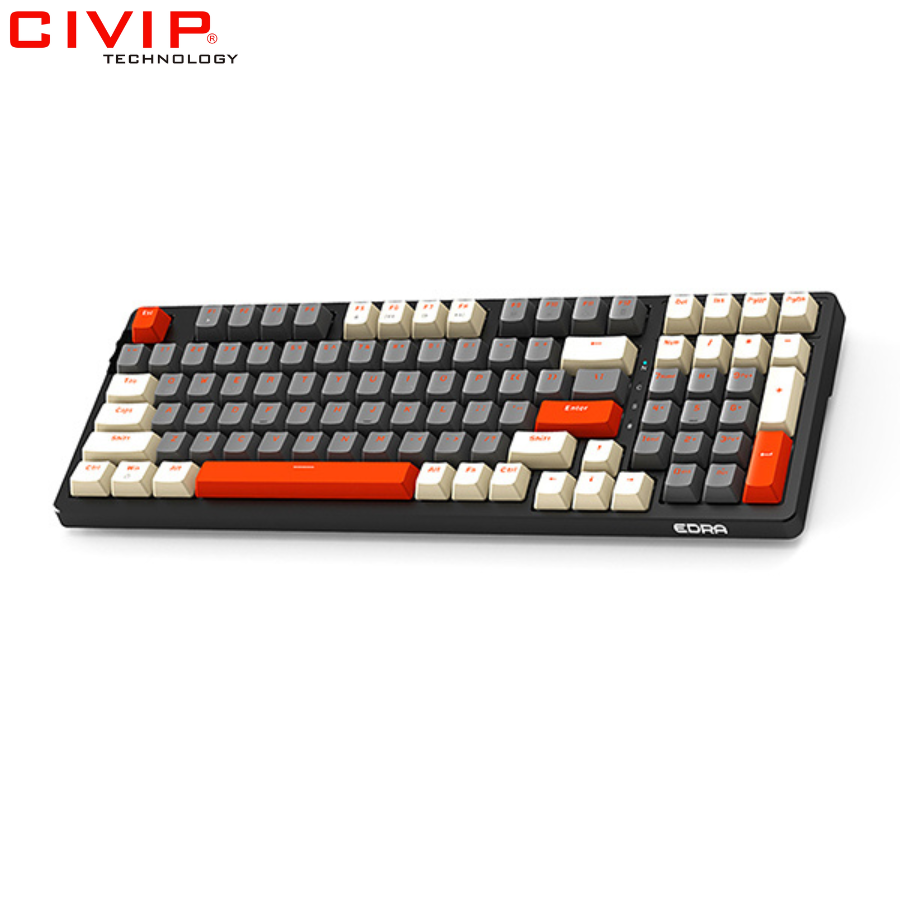 Bàn phím cơ không dây Edra EK398L Beta - Blue Switch