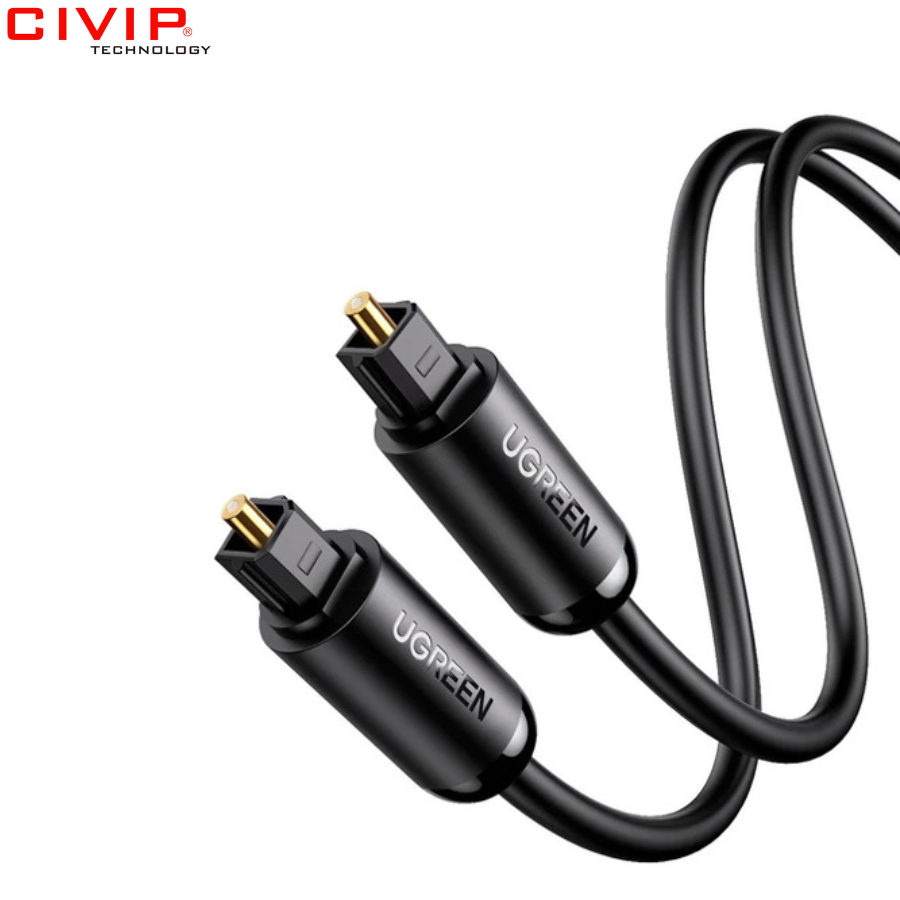 Cáp quang âm thanh Digital Optical Audio Toslink dài 2m Ugreen 70892