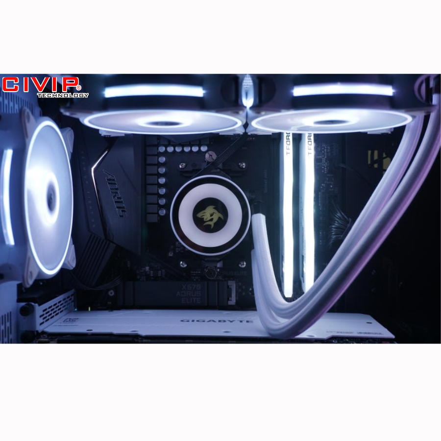 Ram PC TeamGroup T-Force Delta RGB 16GB/3600MHz DDR4 - White
