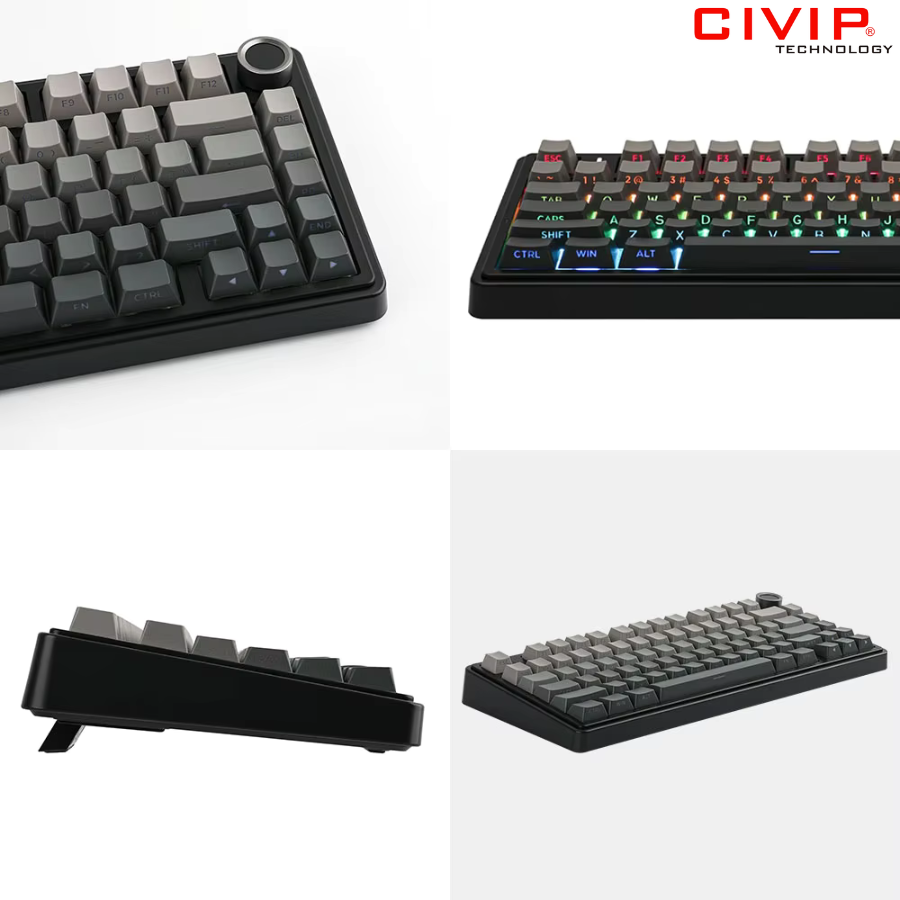 Bàn phím cơ không dây AULA F75 Pro