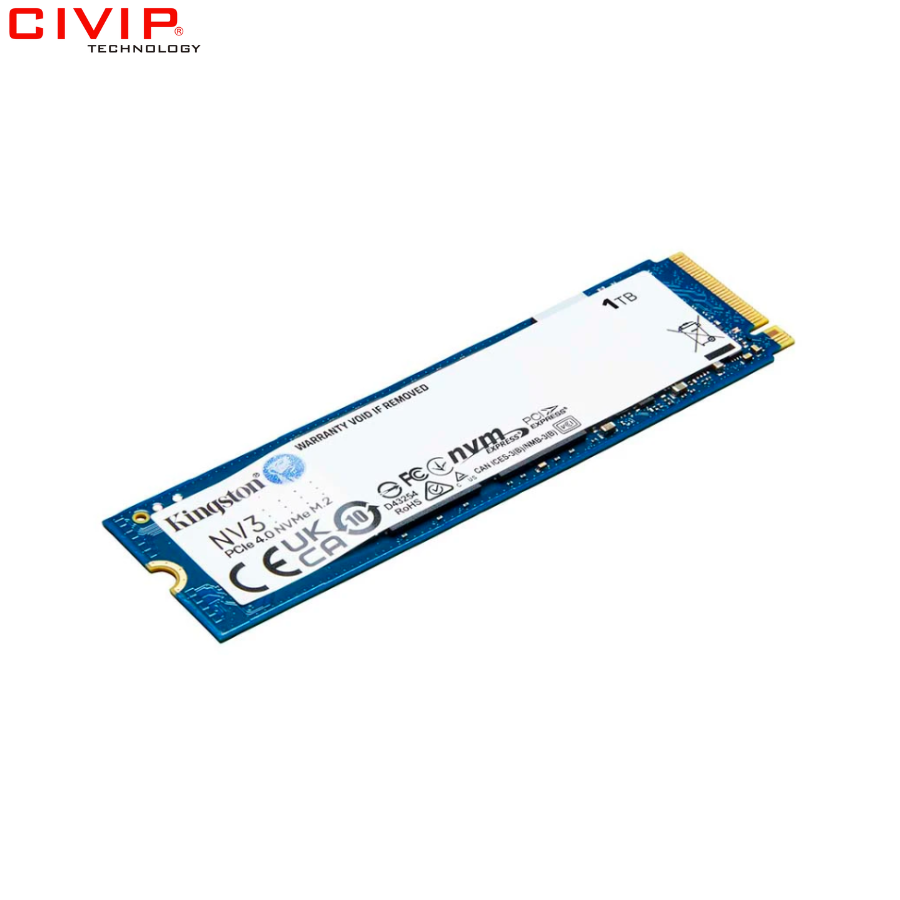 Ổ cứng SSD Kingston 1TB M.2 NVMe PCIe Gen 4x4 NV3 (SNV3S/1000GB)