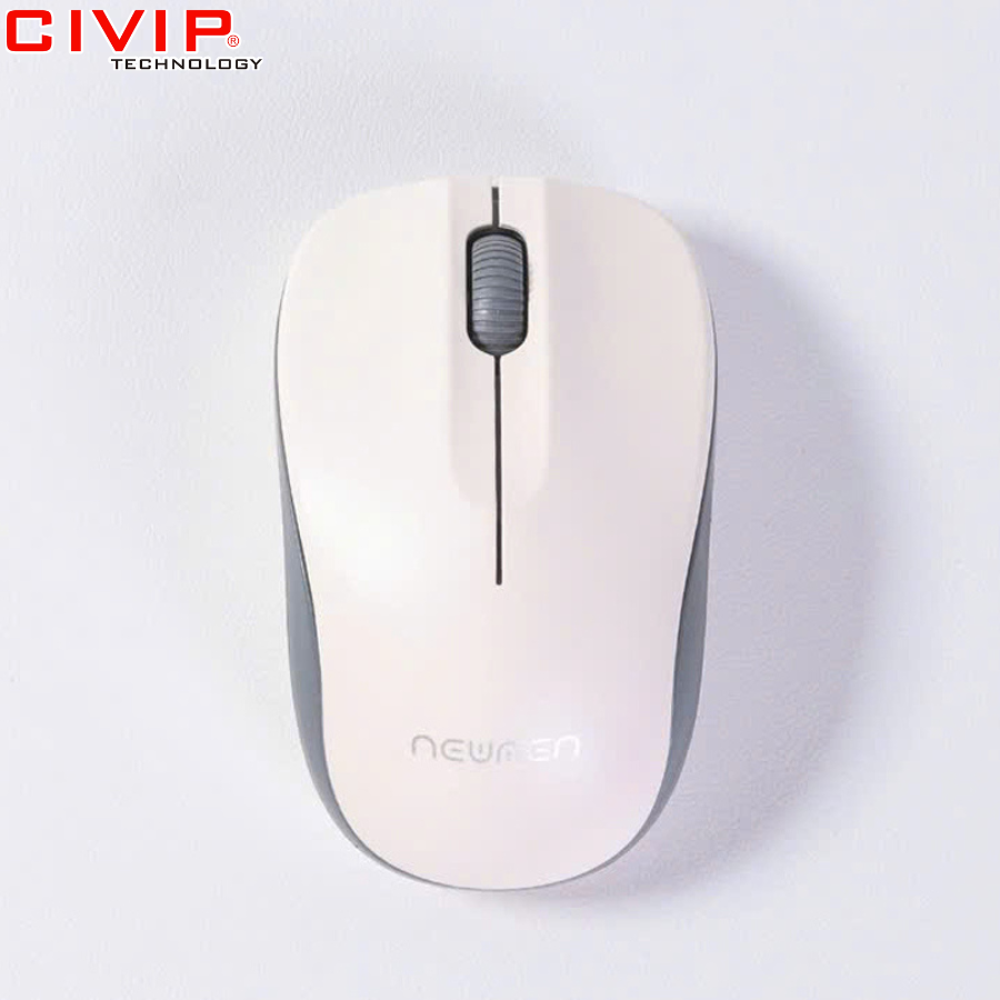 Chuột không dây NEWMEN F116 Trắng-xám