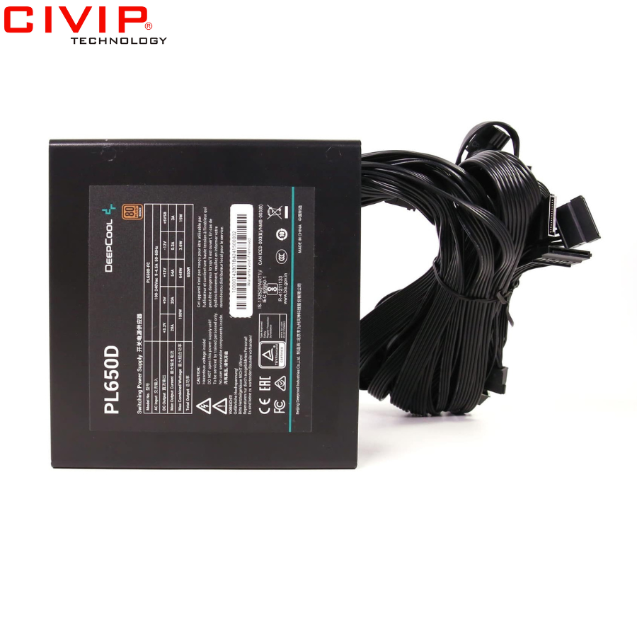 Nguồn máy tính Deepcool PL650D 650W 80 Plus Bronze