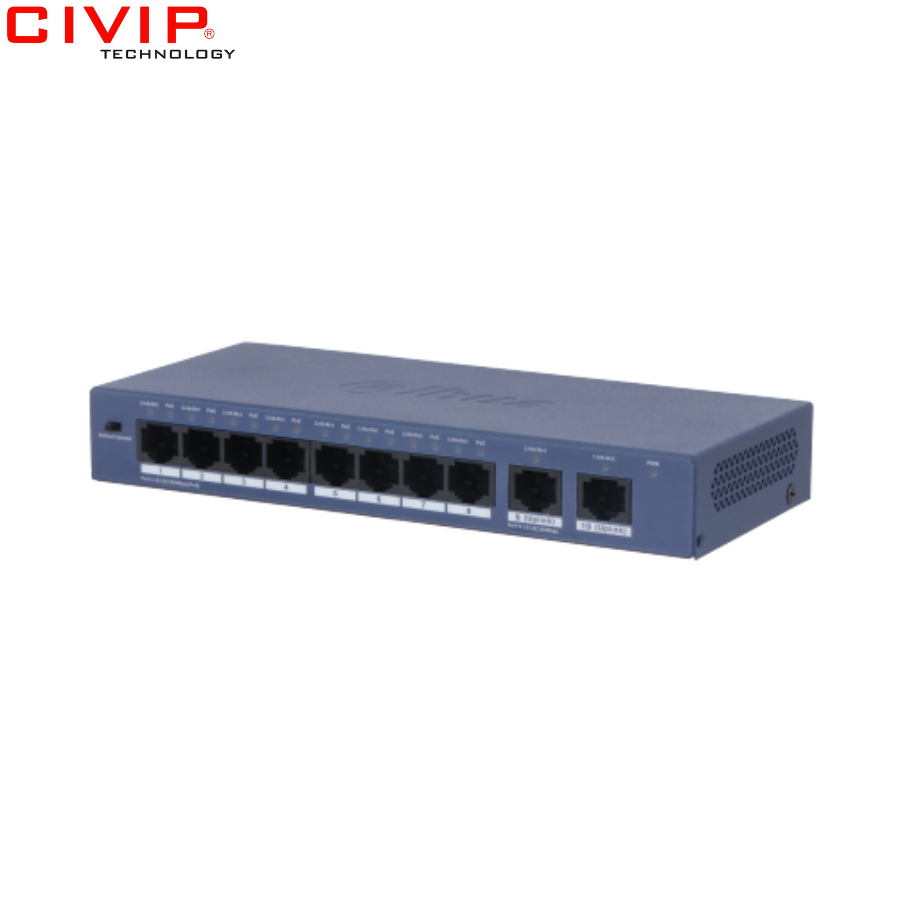 Switch Dahua POE 8 cổng DH-S3010-8ET2ET-60