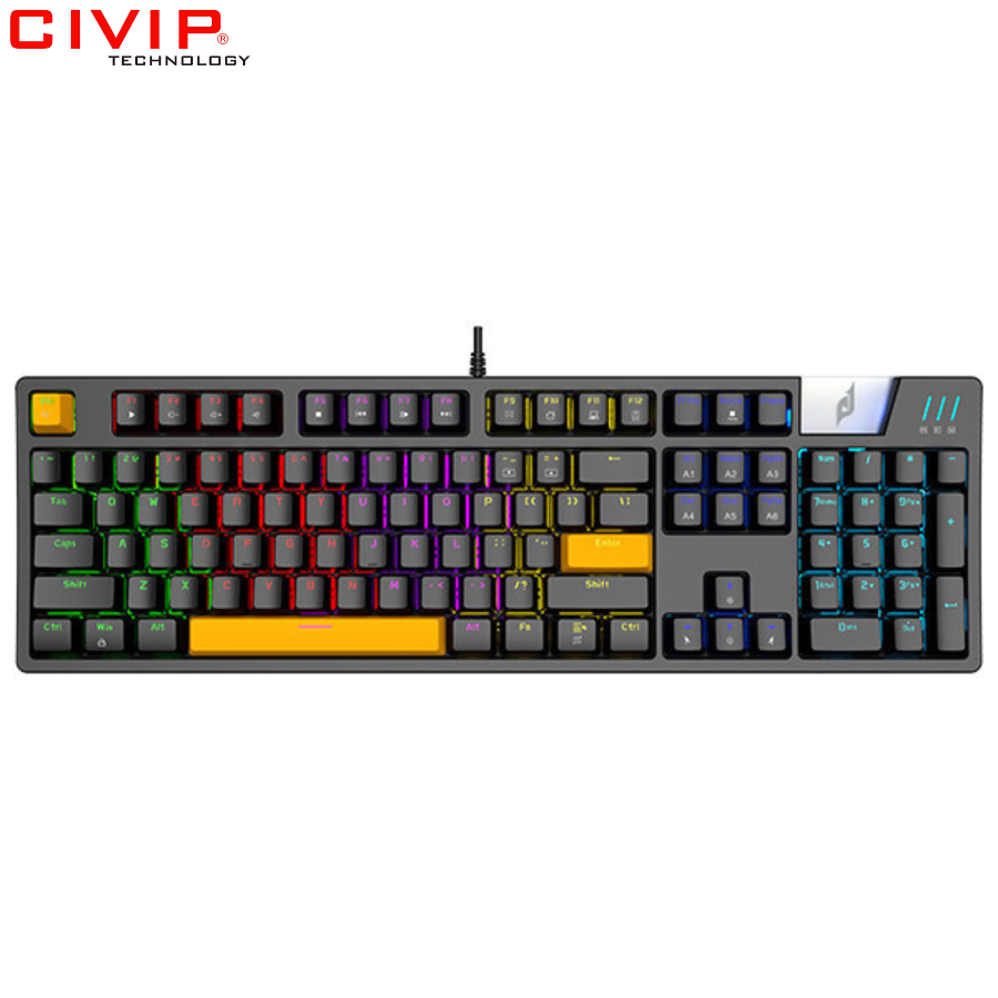 Bàn phím cơ có dây Edra EK316 - Red Switch