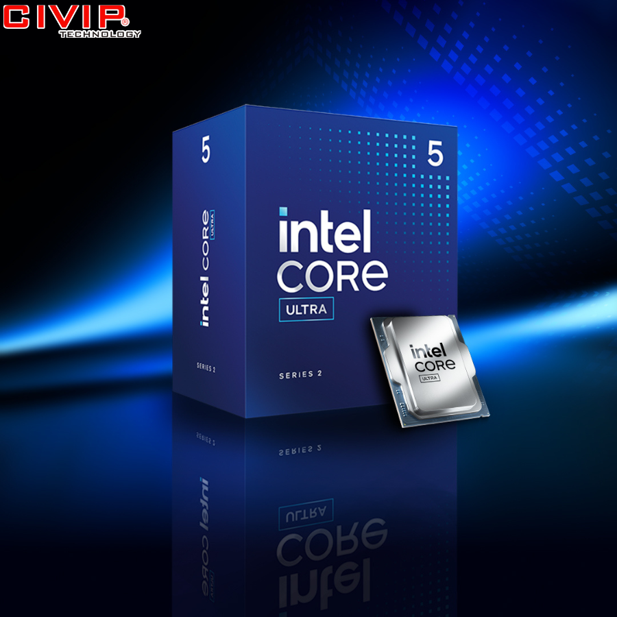 CPU Intel Ultra 5 225 (3.3GHz Turbo 4.9GHz, 10 nhân 10 luồng, 20MB L3 Cache, 65W, Intel Graphics, LGA 1851)