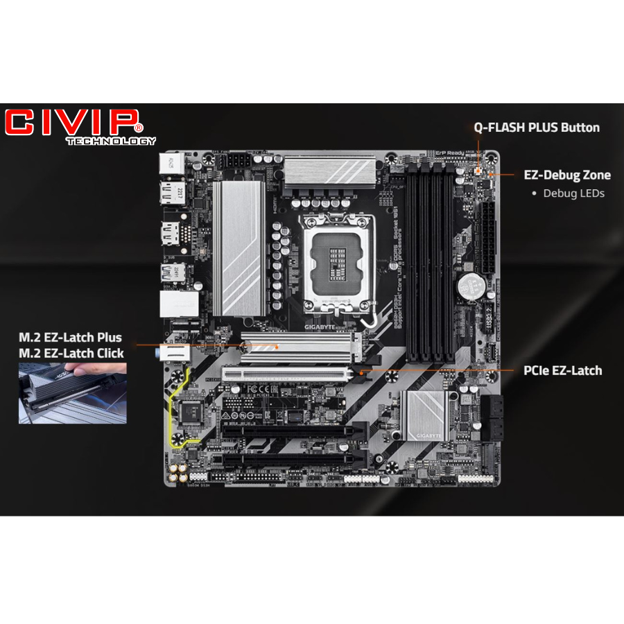 Mainboard GIGABYTE B860M DS3H DDR5
