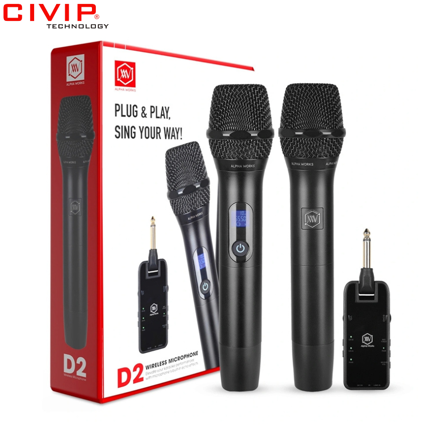 Micro không dây ALPHA WORKS D2