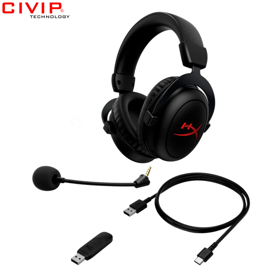 Tai nghe không dây Gaming HP HyperX CLOUD FLIGHT 2 WIRELESS Black B5VC4AA