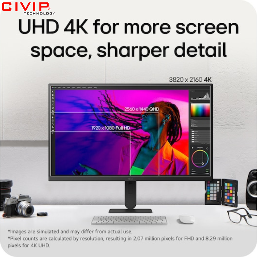 Màn Hình LCD LG 27U730B-B 27'' (4K/IPS/60Hz/5 ms/HDMI+USB-C+DP)
