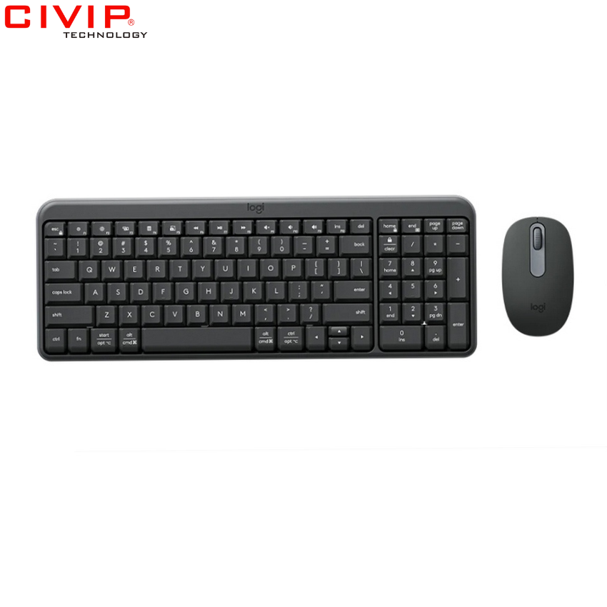 Bộ phím chuột Logitech MK250 Bluetooth - Xám