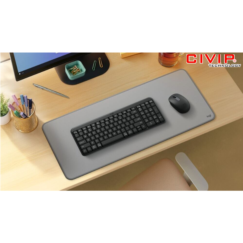 Bộ phím chuột Logitech MK250 Bluetooth - Xám