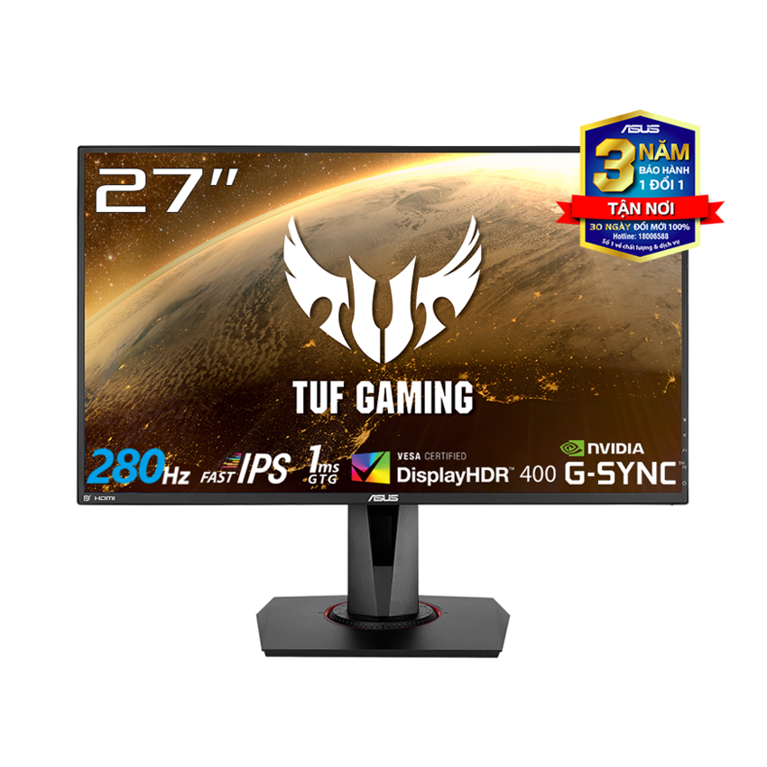 Màn hình ASUS TUF GAMING VG279QM (27inch/FHD/280Hz/1ms/IPS)