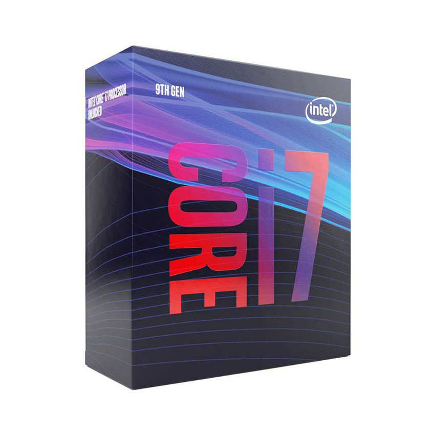 CPU Intel Core i7-9700F - Không tích hợp VGA (3.0GHz turbo up to 4.7Ghz/8 nhân 8 luồng/12MB Cache/65W)