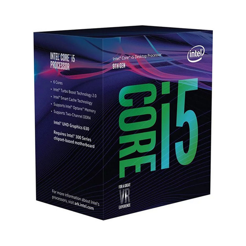 CPU Intel Core i5-9500(4.3Ghz/1151-v2/6 nhân 6 luồng/9MB Cache/65W)