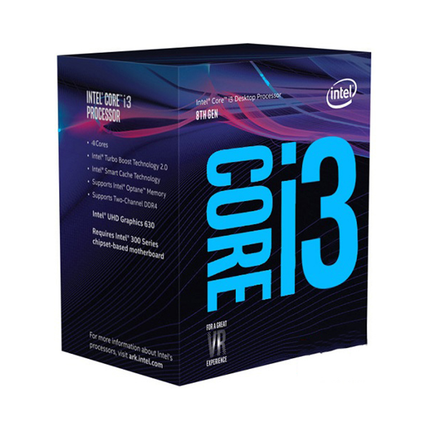 CPU Intel Core i3-8100 (3.6Ghz/1151-v2/6MB/4 Cores/4 Threads) 