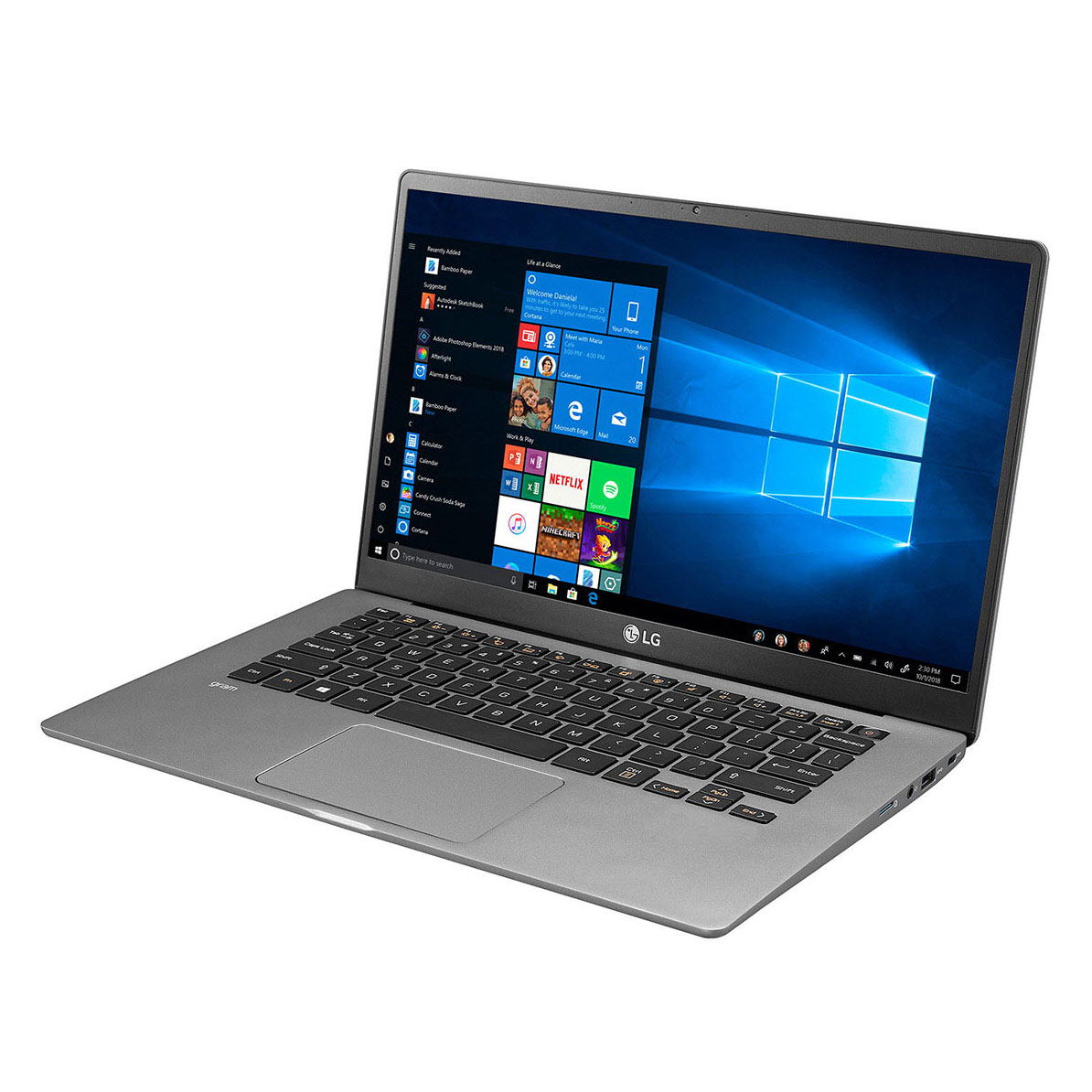 Laptop LG Gram 14Z90N (i5 1035G7/8GB RAM/256GB SSD/14.0inch FHD/FP/Win10 Home/Xám Bạc) - V.AR52A5