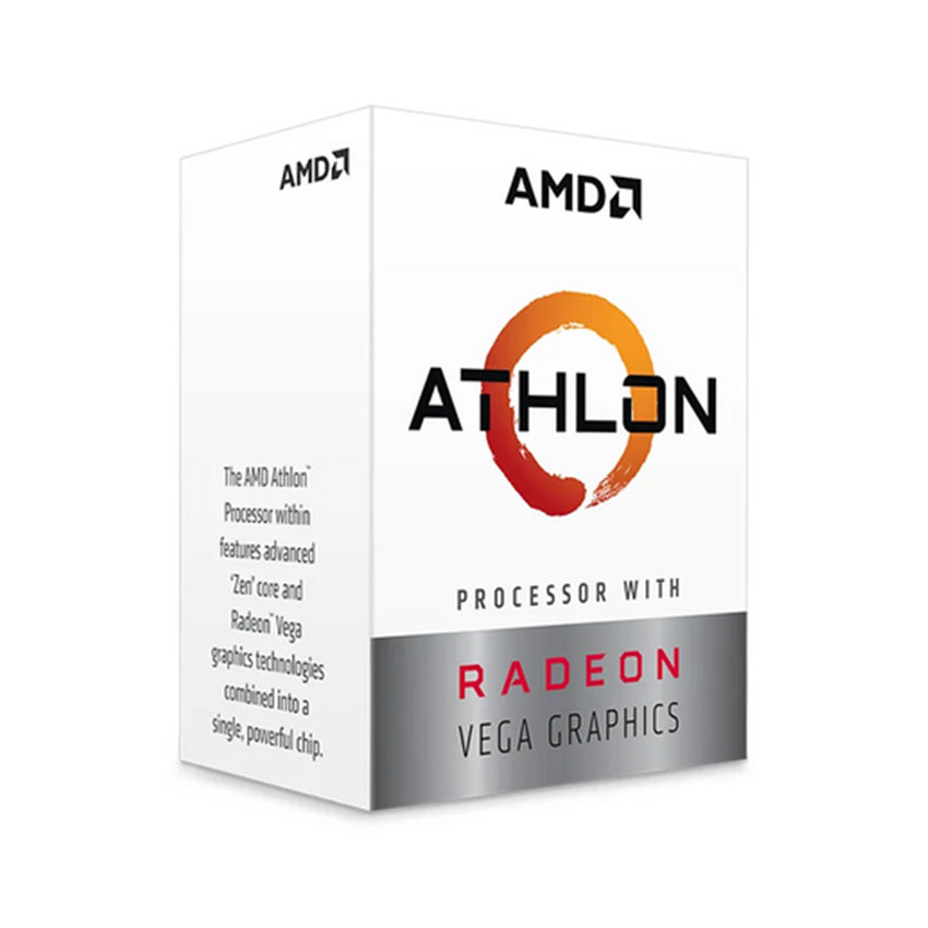 CPU AMD Ryzen Athlon 200GE GHz/5MB/2 cores threads/Radeon Vega 3)