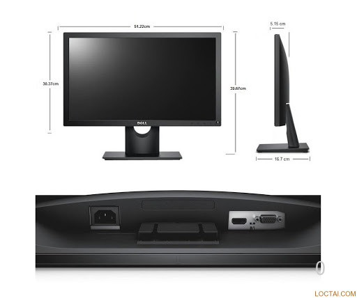 Màn hình LCD Dell E2216H (21.5 inch/FHD/LED/250cd/m²/VGA+DP/60hz/5ms)