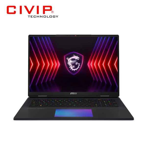 Laptop MSI Gaming Titan 18 HX AI A2XWJG-035VN (Ultra 9 275HX/ 96GB/ 6TB SSD/ RTX 5090 24GB/ 18.0inch UHD+/ 120Hz/ Win11/ Đen/ Balo)