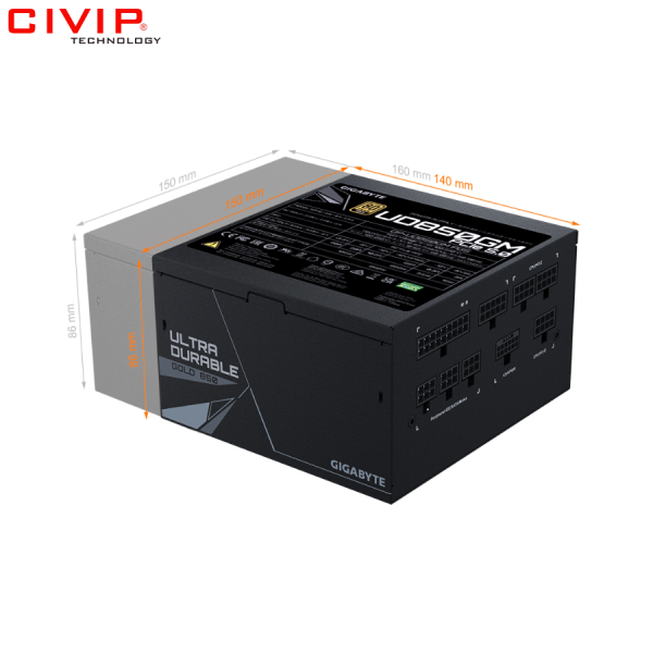 Nguồn máy tính Gigabyte UD850GM PG5 850W 80 Plus Gold GP-UD850GM-PG5