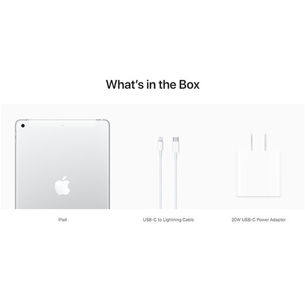 Apple iPad 10.2 inch Gen 9th Wi-Fi + Cellular 64GB - Silver (MK493ZA/A)