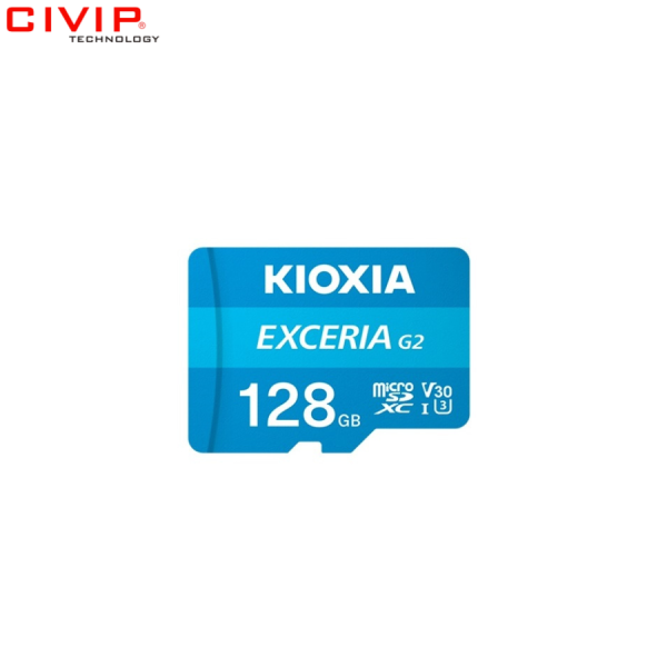 Thẻ nhớ KIOXIA 128GB EXCERIA LMEX2L128GG4 (CL10/UHS-I/U3 w/o adapter)