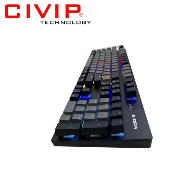 Bàn phím cơ có dây Edra EK3104L Beta - Red Switch