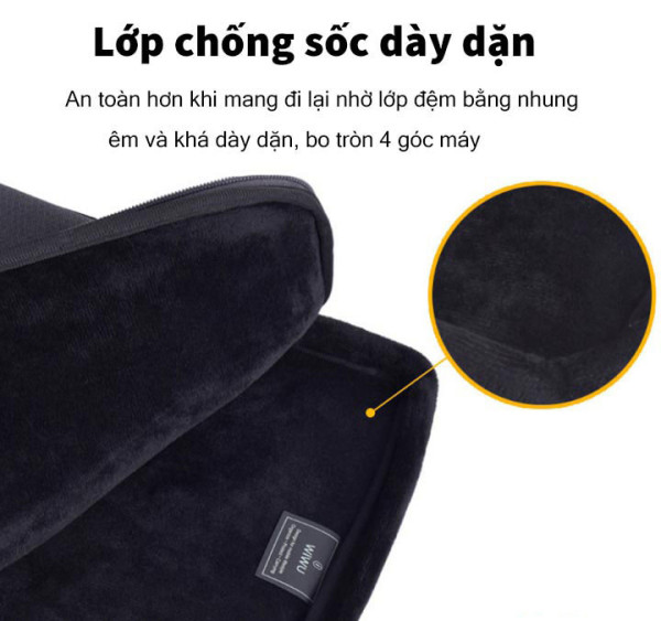 Túi chống sốc laptop WIWU PILOT SLEVE 15.6 - 16 inch