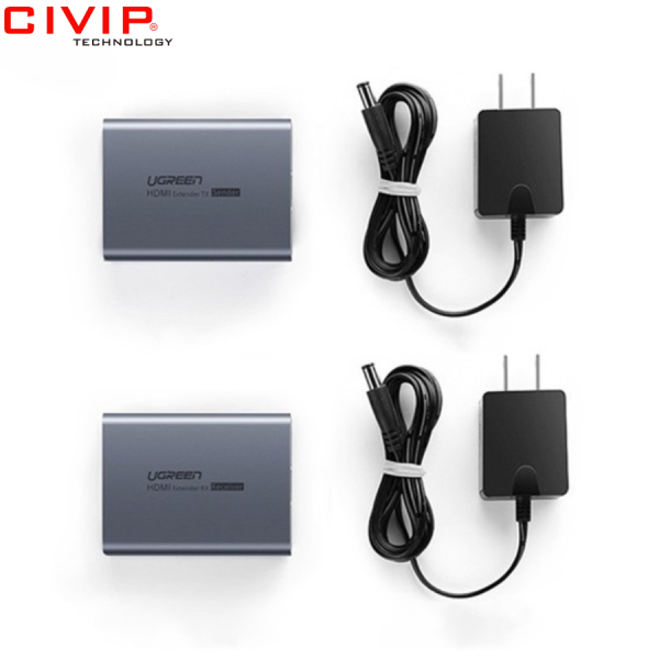 Bộ chuyển đổi HDMI 50m qua cap mạng CAT5.6 Ugreen (90811EU)