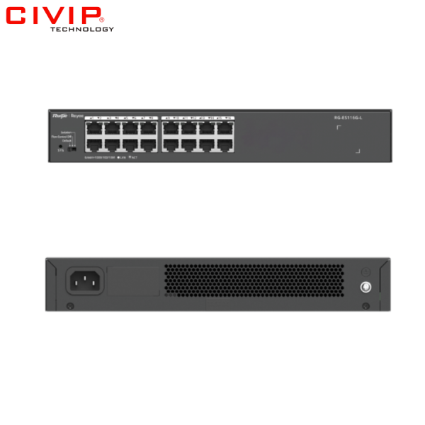 Switch 16 cổng Ruijie RG-ES116G-L