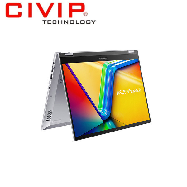 Laptop Asus Vivobook S 14 Flip TP3402VA-LZ632W (i5 13420H/ 16GB/ 512GB SSD/ 14 inch WUXGA Touch/ Win11/ Silver/ Bút)