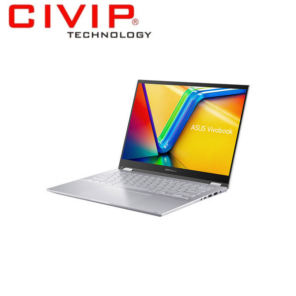 Laptop Asus Vivobook S 14 Flip TP3402VA-LZ632W (i5 13420H/ 16GB/ 512GB SSD/ 14 inch WUXGA Touch/ Win11/ Silver/ Bút)